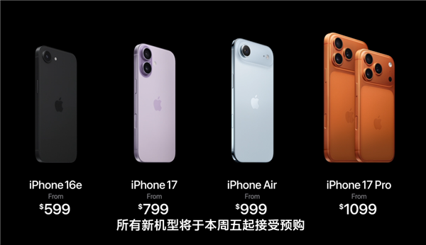 苹果iPhone 17四款新机购买建议来了:普通用户就买标准版