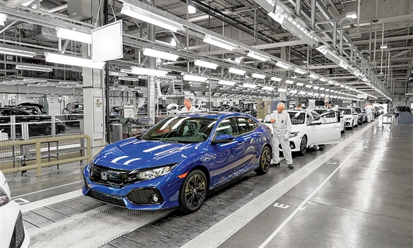 因芯片短缺 本田中国及日本工厂将暂停和减产