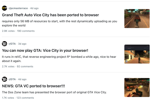浏览器里玩《罪恶都市》?这群俄罗斯人复活了整个童年
