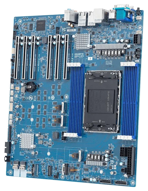 技嘉发布两款至强600工作站主板：最高支持86核与128条PCIe 5.0