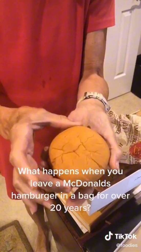 麦当劳套餐保存20年没发霉、腐烂！网友热议