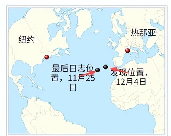 史上最著名的“幽灵船”:船好好的在海上飘 但船员却集体消失