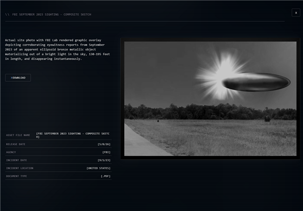 重磅！美国公布首批UFO相关政府文件 NASA登月神秘照片曝光