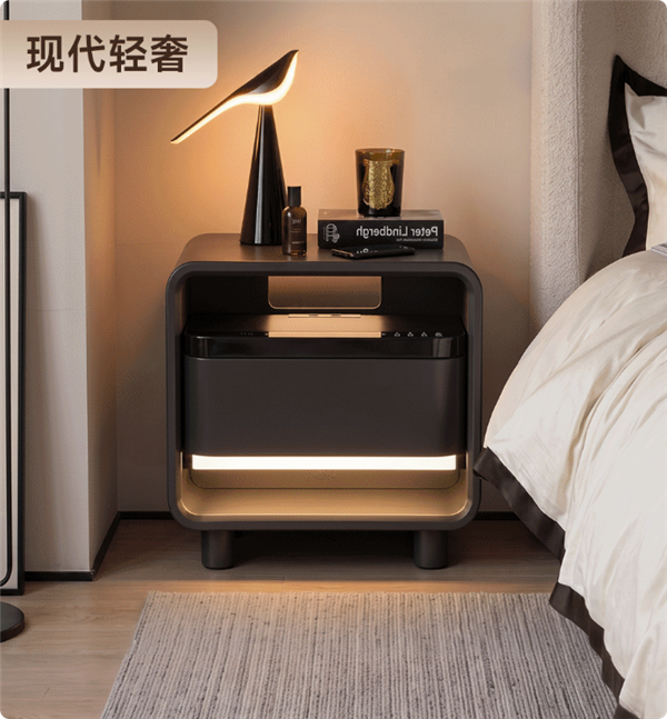 抵5件家具 8H智能床头柜发布：带指纹保险柜还能连米家APP
